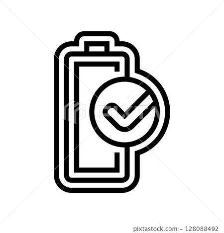 pre charged line icon vector illustration pre charged line icon vector illustration 128088492