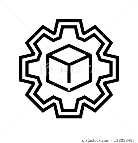 no assembly required line icon vector illustration 128088493