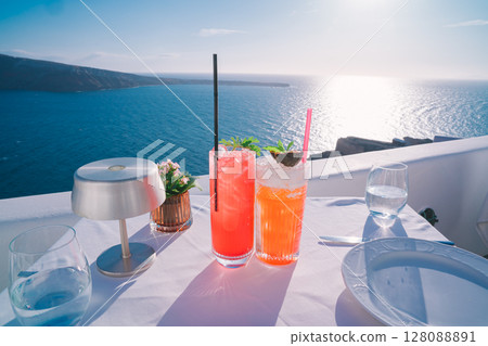 Beautiful landscape of Santorini in 2025 Beautiful landscape of Santorini in 2025 128088891