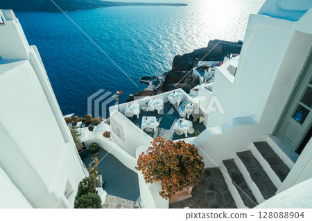 Beautiful landscape of Santorini in 2025 128088904