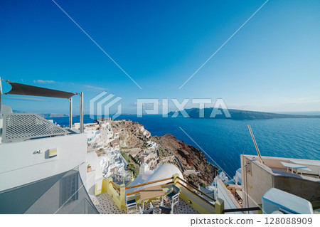 Beautiful landscape of Santorini in 2025 128088909