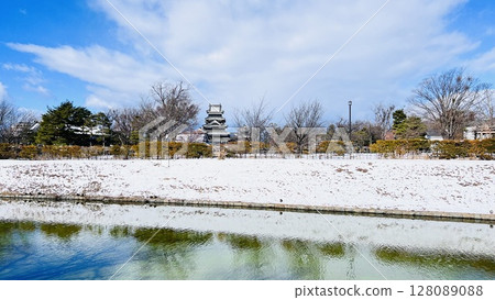 Stock photo National treasure Matsumoto Castle in winter [Nagano Prefecture] 128089088