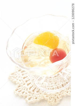 橘子櫻桃果凍 128090278