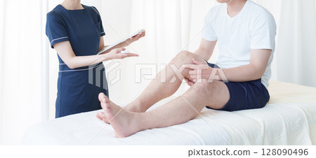 Men's hair loss counselling 128090496