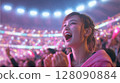 音樂節上燦爛的笑容 128090884