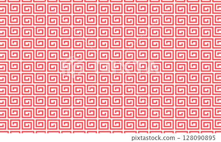 S-shaped red thunder pattern S-shaped red thunder pattern 128090895
