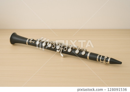 A clarinet on a desk A clarinet on a desk 128091536