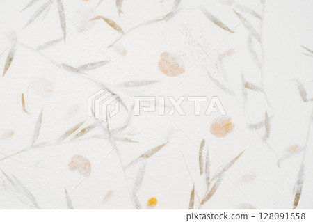 Mulberry handmade paper in natural pattern surface decorative design for backgrounds. Mulberry handmade paper in natural pattern surface decorative design for backgrounds. 128091858