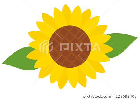 Cute sunflower vector illustration 128092405