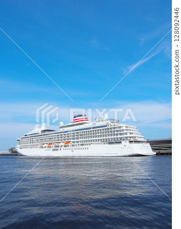 Asuka III anchored at Osanbashi Pier in Yokohama before its first cruise - Cityscape (June 2025) 128092446
