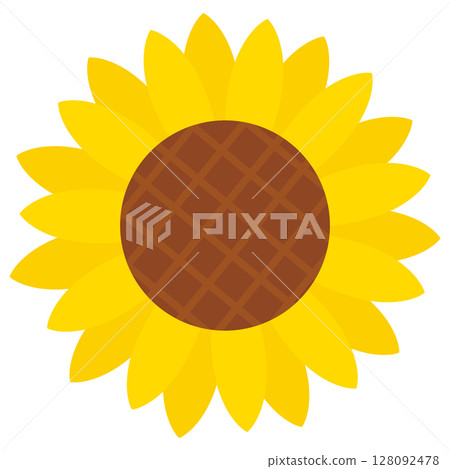 Simple sunflower illustration Simple sunflower illustration 128092478