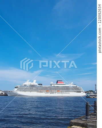 Asuka III anchored at Osanbashi Pier in Yokohama ahead of its maiden cruise - Cityscape (June 2025) 128092634
