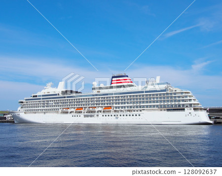 Asuka III anchored at Osanbashi Pier in Yokohama ahead of its maiden cruise - Cityscape (June 2025) 128092637