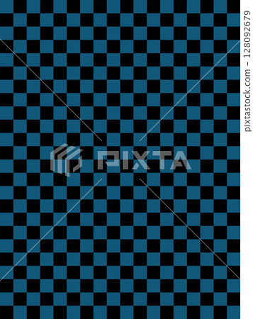 靛藍和黑色格紋圖案 128092679