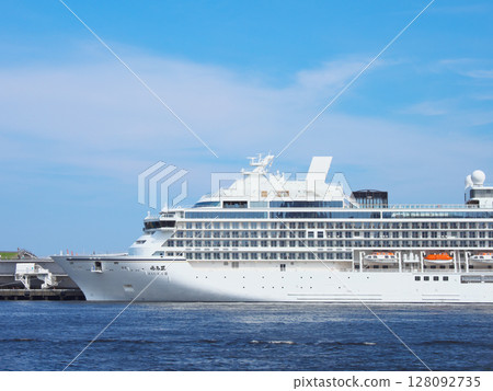 Asuka III anchored at Osanbashi Pier in Yokohama ahead of its maiden cruise - Cityscape (June 2025) 128092735