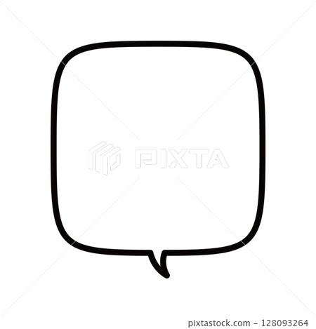 Vector illustration of a simple speech bubble Vector illustration of a simple speech bubble 128093264