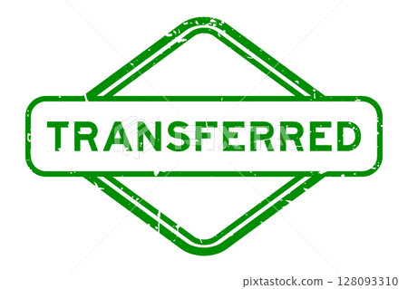 Grunge green transferred word rubber seal stamp on white background Grunge green transferred word rubber seal stamp on white background 128093310