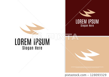 Luxury wing logo design vector illustration template 128093329