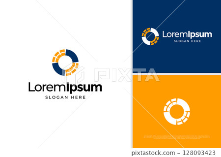 Creative circle solar energy logo vector design template Creative circle solar energy logo vector design template 128093423
