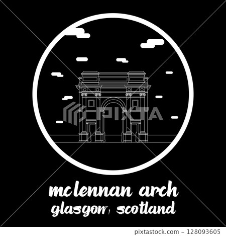 Circle Icon McLennan Arch. Vector illustration Circle Icon McLennan Arch. Vector illustration 128093605