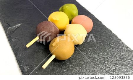 Botchan Dango, a famous confectionery from Matsuyama, Ehime 128093886