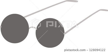 Illustration of round sunglasses 128094122