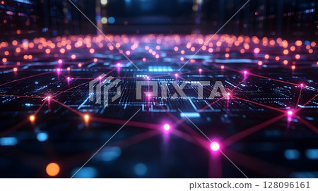 AI data center with advanced cooling technology, 128096161