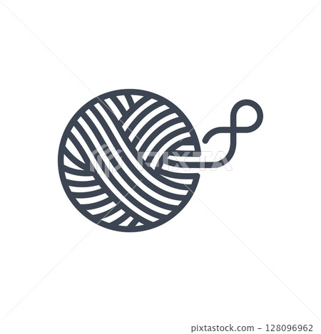 Yarn Ball Loop Icon Yarn Ball Loop Icon 128096962