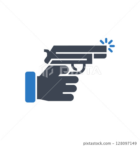 Handgun Firing Icon 128097149