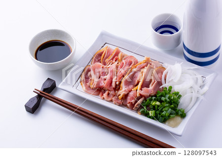 香煎雞肉和清酒 128097543