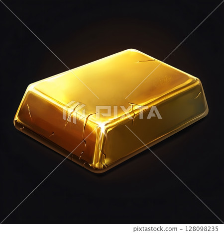Gleaming Gold Bullion Bar Isolated on Black Background Luxury Investment Concept Gleaming Gold Bullion Bar Isolated on Black Background Luxury Investment Concept 128098235