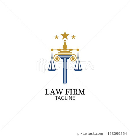 Law Firm logo and icon design template-vector Law Firm logo and icon design template-vector 128099264