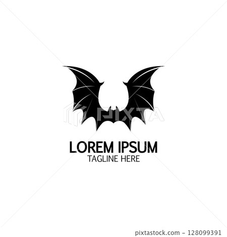 bat vector icon logo template 128099391