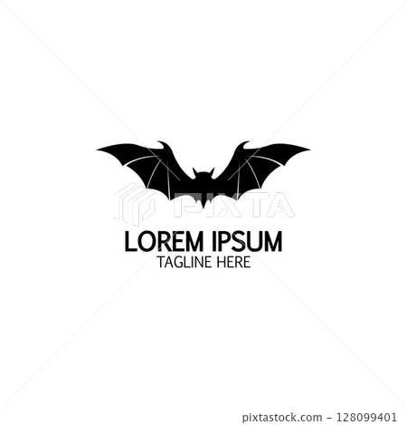 bat vector icon logo template 128099401