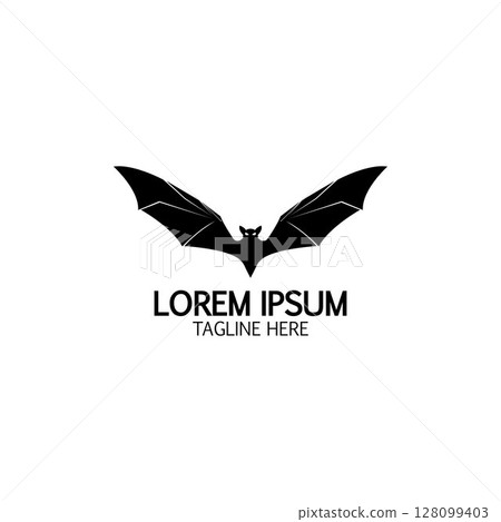 bat vector icon logo template 128099403