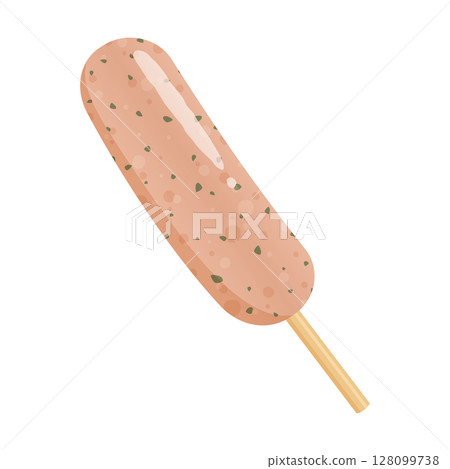 Cute herb frankfurter illustration_no browning 128099738