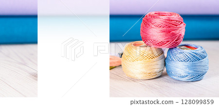 Fabric for embroidery. Color canvas in the shop for embroidery. Accessories for hobbies Fabric for embroidery. Color canvas in the shop for embroidery. Accessories for hobbies 128099859