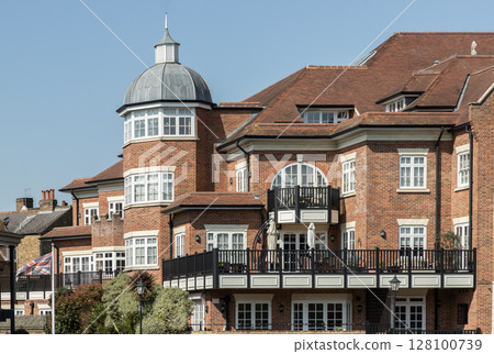 Architectural exterior of Orchard House in Eton. Architectural exterior of Orchard House in Eton. 128100739