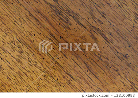 Old Weathered Wooden Plank Texture Background with Rustic Grain Detail Old Weathered Wooden Plank Texture Background with Rustic Grain Detail 128100998