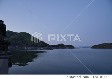 Seaside Kyoto: Ine Bay and the boat houses with the whitening sky in full bloom 1 Seaside Kyoto: Ine Bay and the boat houses with the whitening sky in full bloom 1 128101658
