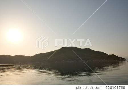 Seaside Kyoto: Ine Bay and the boat houses illuminated by the morning sun 1 Seaside Kyoto: Ine Bay and the boat houses illuminated by the morning sun 1 128101768