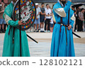 Changing of the ceremonies costumes 128102121