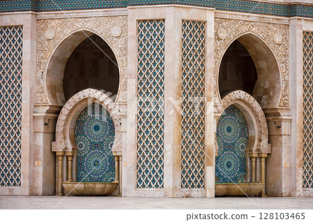Morocco Casablanca Hassan II Mosque Morocco Casablanca Hassan II Mosque 128103465