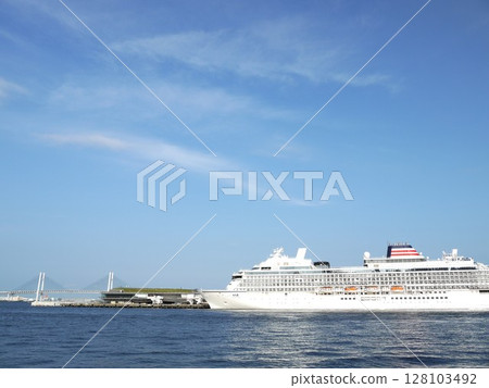 Asuka III anchored at Osanbashi Pier 128103492