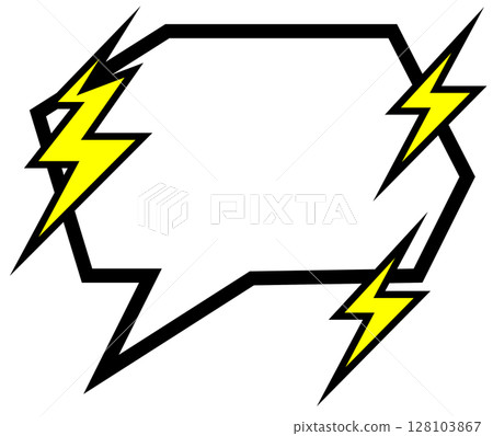 用於表達憤怒或憤慨的漫畫書演講泡泡插圖 用於表達憤怒或憤慨的漫畫書演講泡泡插圖 128103867