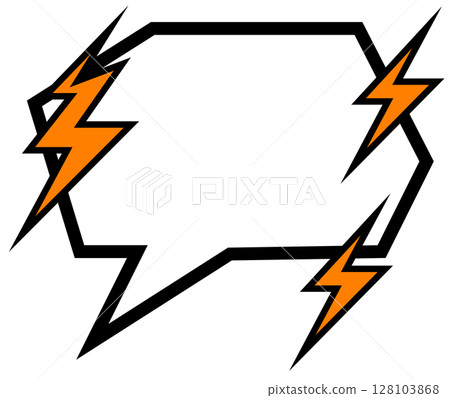 用於表達憤怒或憤慨的漫畫書演講泡泡插圖 用於表達憤怒或憤慨的漫畫書演講泡泡插圖 128103868