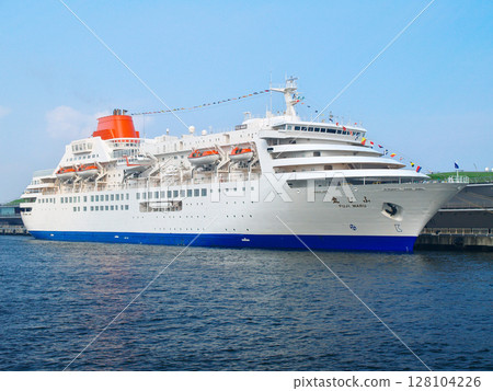 The Fuji Maru, a former ship, docked at Osanbashi Pier in Yokohama (August 2006) 128104226