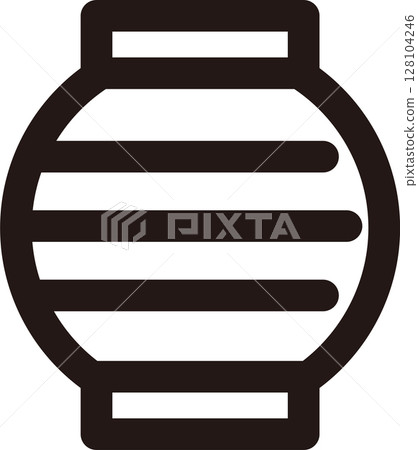 圖示夏季元宵節象形文字設計裝飾插圖 128104246