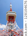 八幡山公園內的宇都宮塔和櫻花（栃木縣宇都宮市，4月拍攝） 128104676