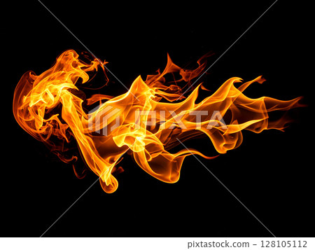 Fire flame black background 128105112